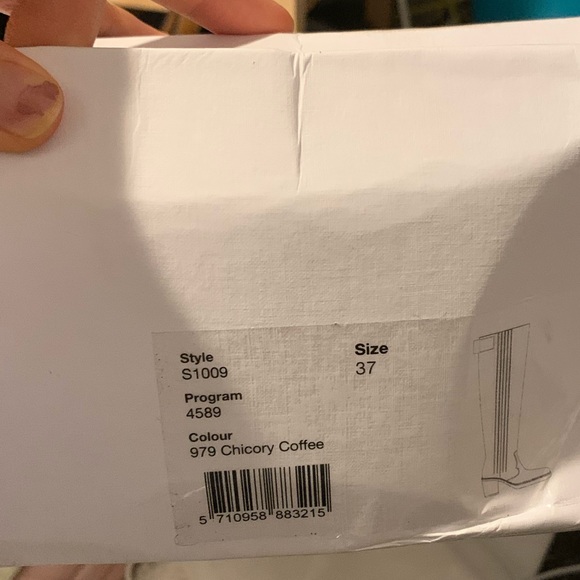 BRAND NEW GANNI Western croc leather knee boots 37 - Picture 6 of 7